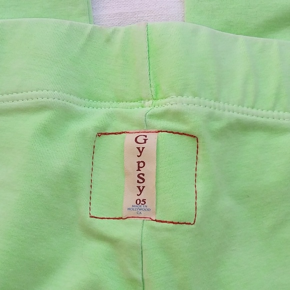 Gypsy 05 Green Leggings W/Brooches Sz XS - Picture 6 of 6